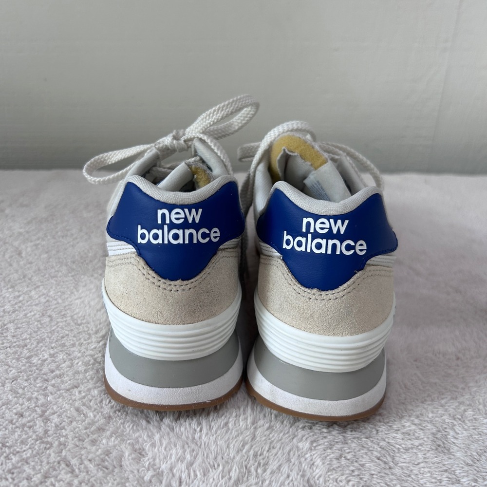 New Balance 574 Angora Blue Suede Sneakers WL574CBL Womens 6 - Picture 2 of 6
